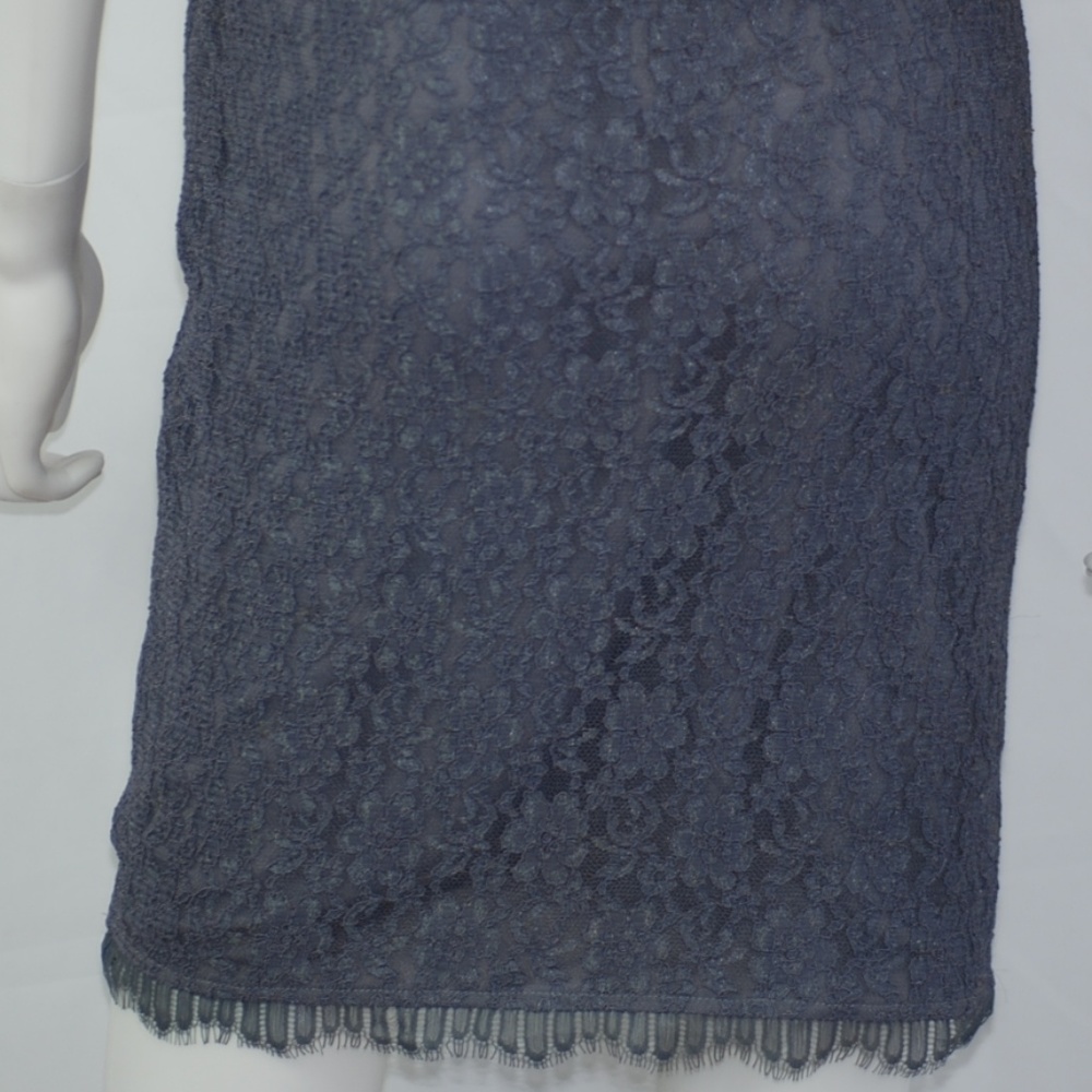 NWT Tan & Gray Lace Dress Sz M - Picture 6 of 6